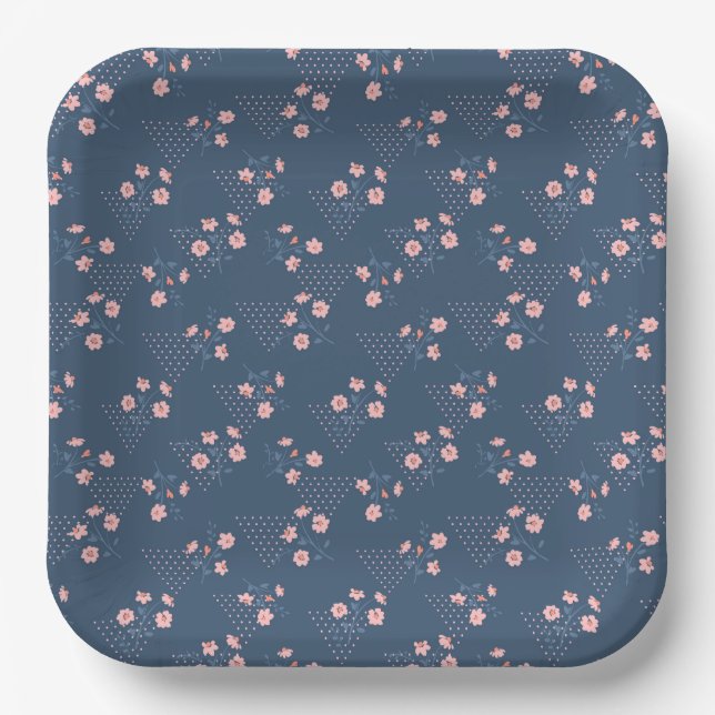 Assiettes En Carton Fleur sauvage (Recto)