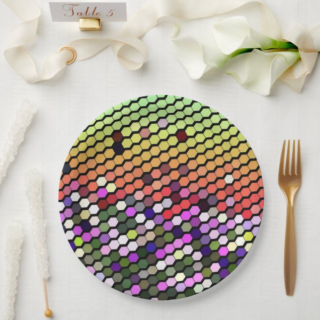 ASSIETTES EN CARTON FLEUR SAUVAGE (Mariage)