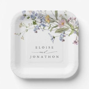 Assiettes En Carton Fleur sauvage de printemps coloré Meadow Garden Ma