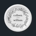 Assiettes En Carton Fleur sauvage rustique Mariage de couronne<br><div class="desc">Plaque de papier Mariage rustique Fleur sauvage de chemise - décor sucré,  parfait pour jardin,  ferme,  grange ou mariages artisanaux.</div>