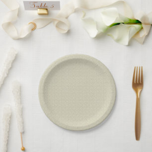 Assiettes En Carton Fleur utilitaire vintage des années 1940 Kaki et p