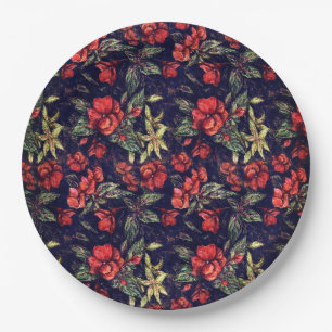 Assiettes En Carton Fleurs anciennes d'Alexandra Cook aka Linandara