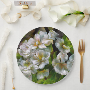 Assiettes En Carton Fleurs d'Apple