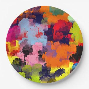 ASSIETTES EN CARTON FLEURS D'ÉTÉ