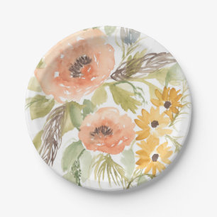 Assiettes En Carton Fleurs d'été Ier
