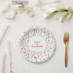 Assiettes En Carton Fleurs d'été scandinaves Boho Mariage<br><div class="desc">Style scandinave moderne Boho fleur folklorique motif dans de jolies couleurs pastel. Coordonner de jolies plaques de papier avec du texte qui peut être modifié pour convenir à votre célébration.</div>