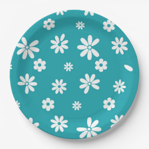 Assiettes En Carton Fleurs et pétales 5