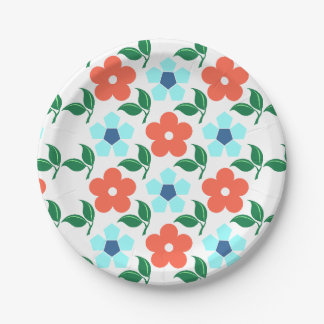 Assiettes En Carton Fleurs et Plaques de papier feuille