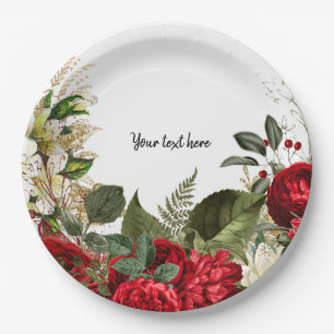 Assiettes En Carton Fleurs glam chic modernes pour toutes les occasion