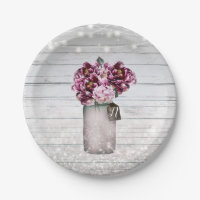 Fleurs Rustiques Chic en Bois et Bourgeon dans un 