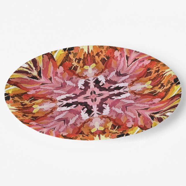 ASSIETTES EN CARTON FLEURS SAUVAGES (Angle)