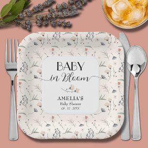 Assiettes En Carton Fleurs sauvages sur le Baby shower ivoirien