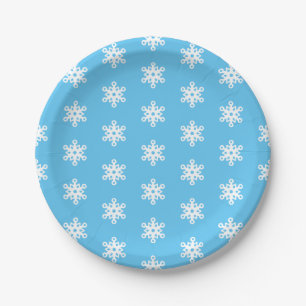 Assiettes En Carton Flocon de neige mignon