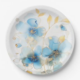 Assiettes En Carton Floral art 