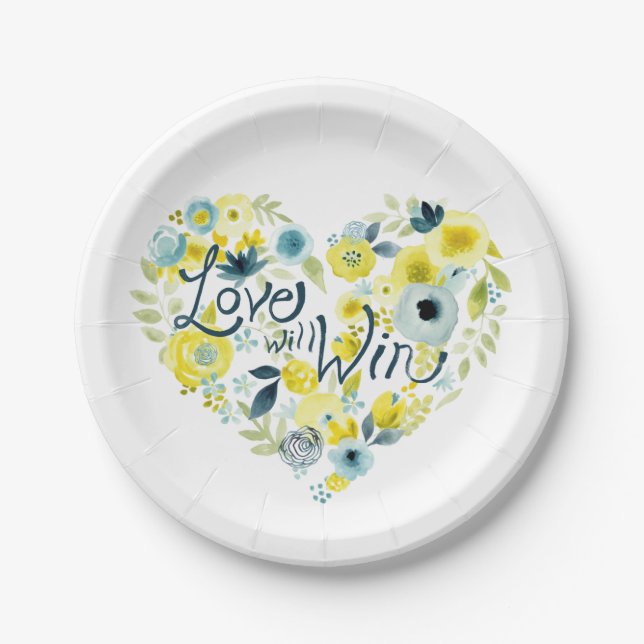 Assiettes En Carton Floral II (Devant)