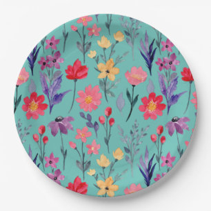 Assiettes En Carton Flore Et Glamour Nature Motif Sans Seamless