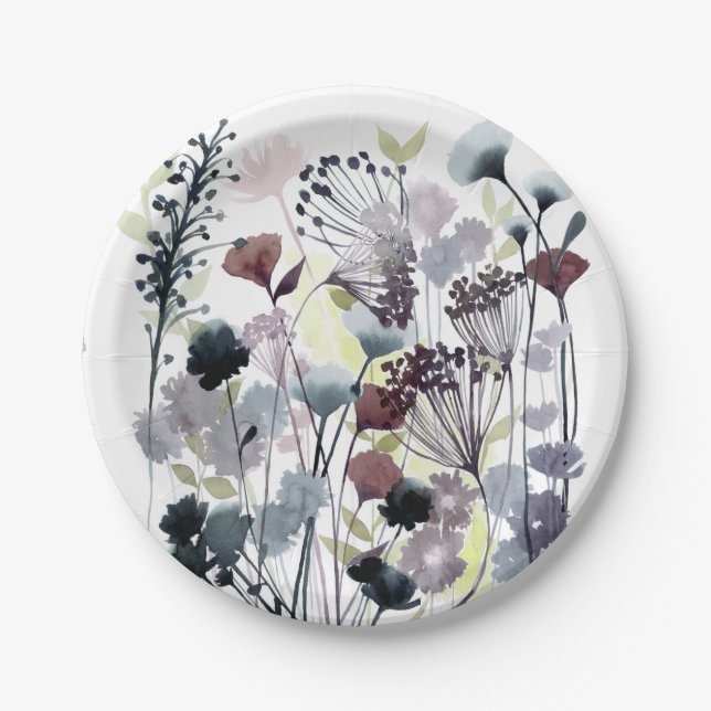 Assiettes En Carton Florets II (Devant)