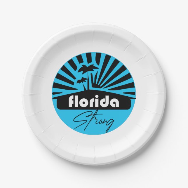 Assiettes En Carton Florida Strong Classic (Devant)
