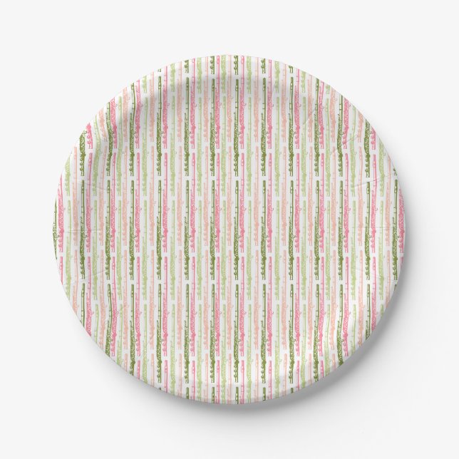 Assiettes En Carton Flutes de pastèque (Devant)