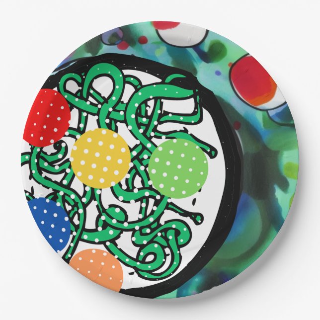 Assiettes En Carton Folie du bouc de viande (Devant)