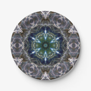Assiettes En Carton Folk Mandala
