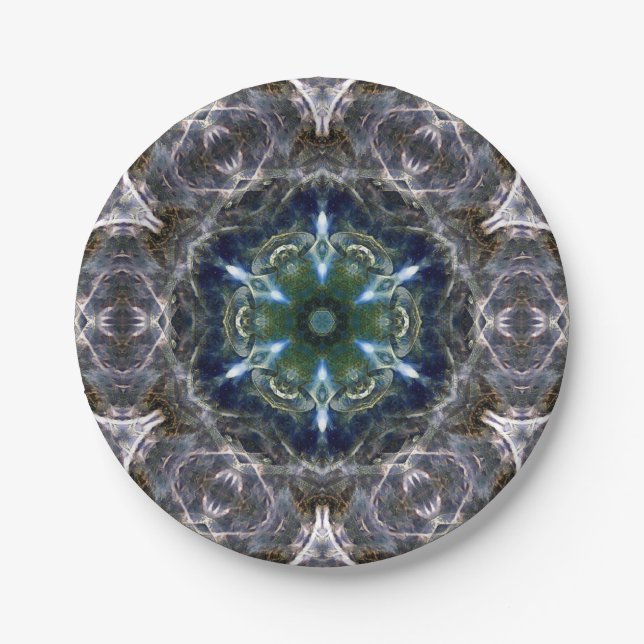 Assiettes En Carton Folk Mandala (Devant)