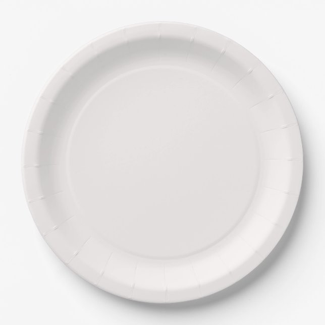 Assiettes En Carton Fond de neige (Devant)