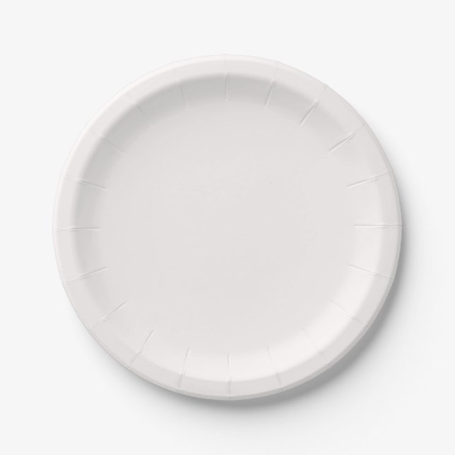 Assiettes En Carton Fond de neige (Devant)