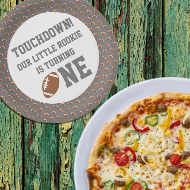 Assiettes En Carton Football 1er anniversaire (Créateur téléchargé)