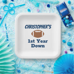 Assiettes En Carton Football 1er anniversaire