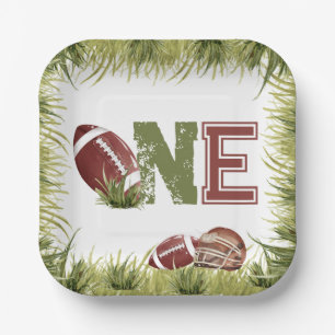 Assiettes En Carton Football 1ère année de bas Football Anniversaire