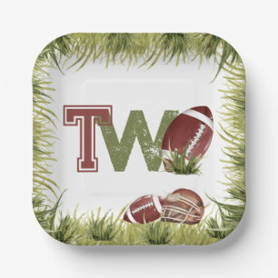 Assiettes En Carton Football 2e année de bas Football Anniversaire