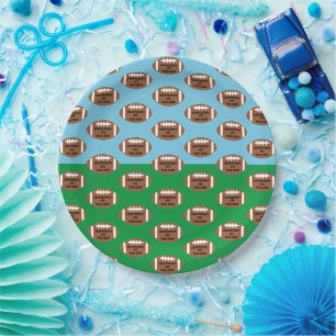 Assiettes En Carton Football 4e année de bas anniversaire