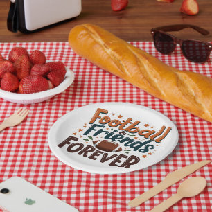 Assiettes En Carton Football amis pour toujours Imaginaire Football sa