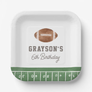 Assiettes En Carton Football Boy Anniversaire Party