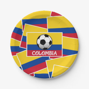 Assiettes En Carton Football colombien