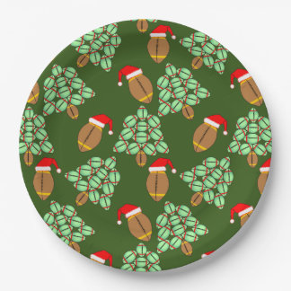 Assiettes En Carton Football de Noël
