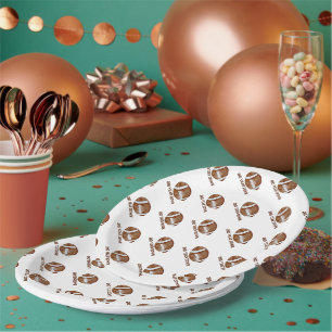 Assiettes En Carton Football deuxième année descend garçon anniversair