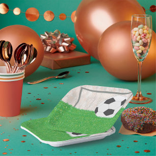 Assiettes En Carton Football Et Objectif