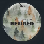 Assiettes En Carton Forêt Misty Officiellement Retraité Plaques de fêt<br><div class="desc">2 tailles assiettes de fête avec une forêt brumeuse est un thème parfait pour une fête d'anniversaire masculine,  la fête de la retraite et plus encore. Tout le texte et les polices peuvent être changés,  il suffit de cliquer sur le bouton PERSONNALISER. CORRESPONDANCE d'objets dans notre collection.</div>