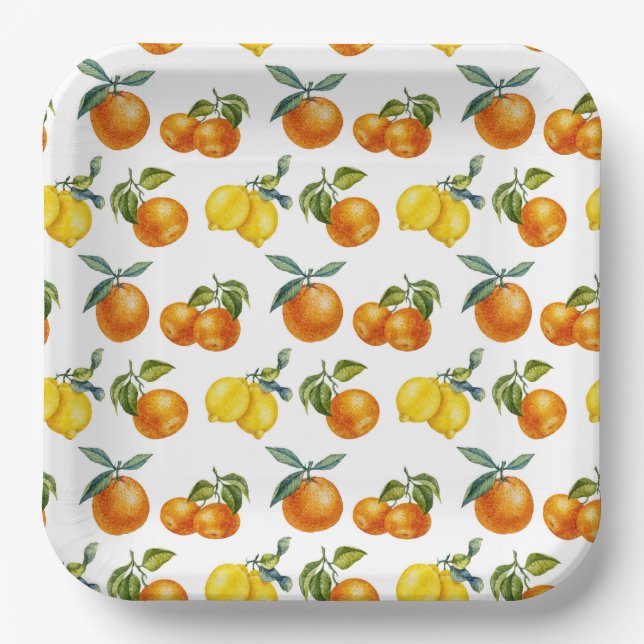 Assiettes En Carton Forêt tropicale (Recto)
