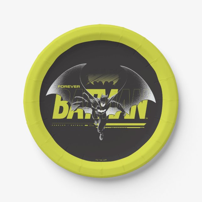 Assiettes En Carton Forever Batman Atteindre Graphisme (Devant)
