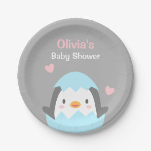 Assiettes En Carton Fournitures de fête pour Baby Shower avec un adora