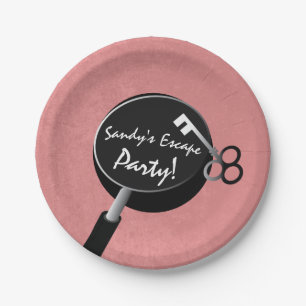 Assiettes En Carton Fournitures de filles de la fête d'évasion