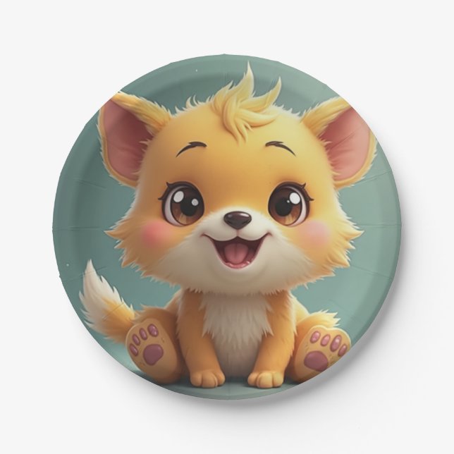 Assiettes En Carton fournitures de partie (Devant)