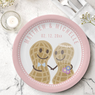 Assiettes En Carton Fous l'un de l'autre Fête de mariage drôle et mign