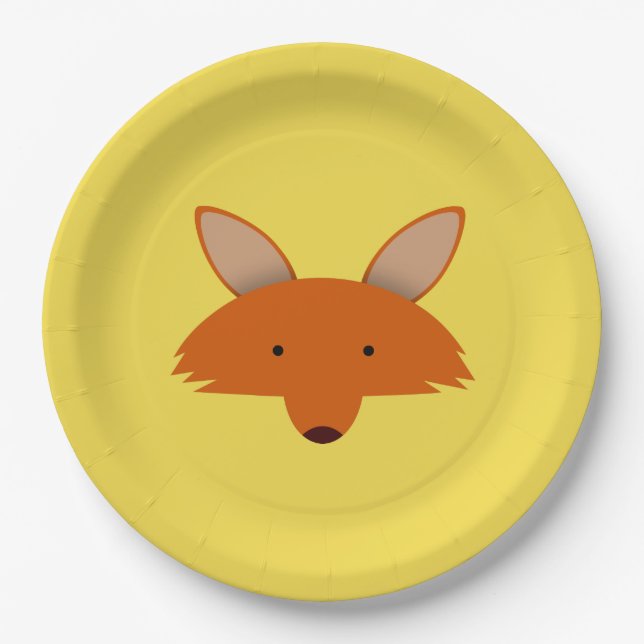 Assiettes En Carton Fox (Devant)