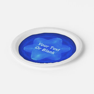 Assiettes En Carton Fractal Bluestar