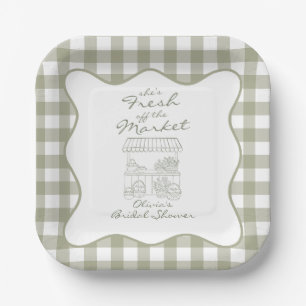 Assiettes En Carton Frais débarqué du Marché: Baby Shower de Mariée