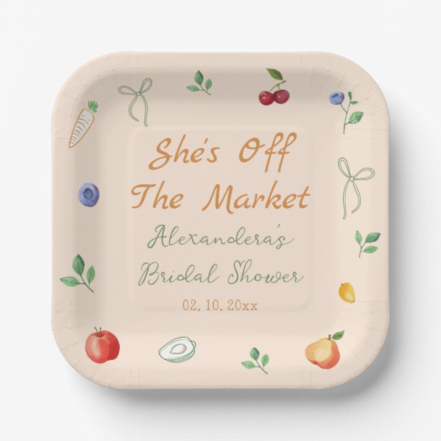 Assiettes En Carton Frais Échangée à la Fête de Mariée (Recto)